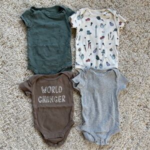 Little Planet Organic Carters Koalababy One Pieces Green, White, Vegetables 6-9